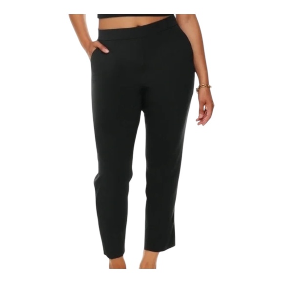 Babaton Conan fit cropped black crepe pant. **szS** - Picture 4 of 14